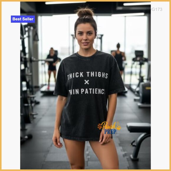 Funny Gym T-Shirt for Women, Soft Cotton Blend, Regular Fit Workout Tee - Picture 3 of 7